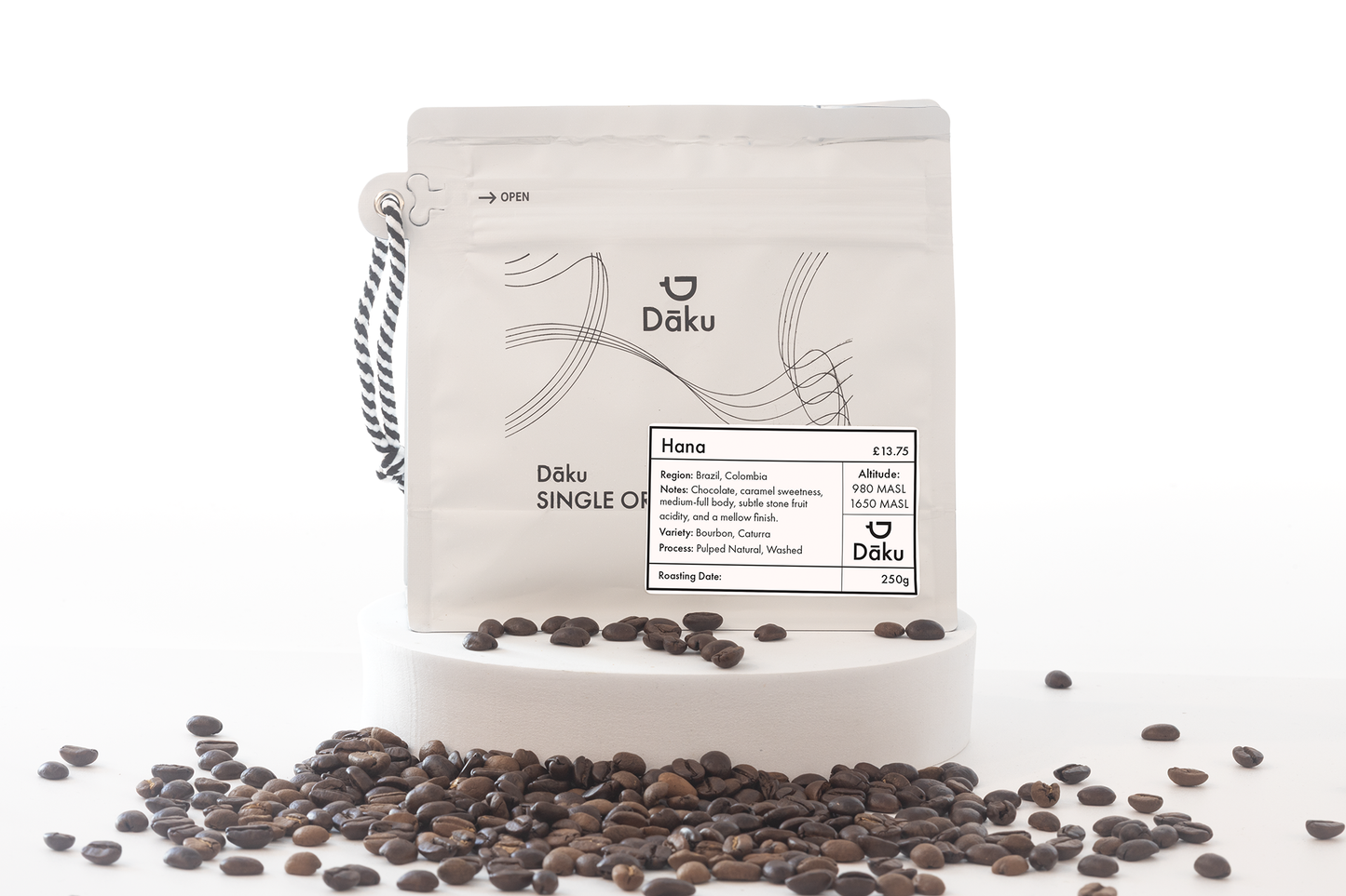 Dāku Hana Blend 250g coffee bag