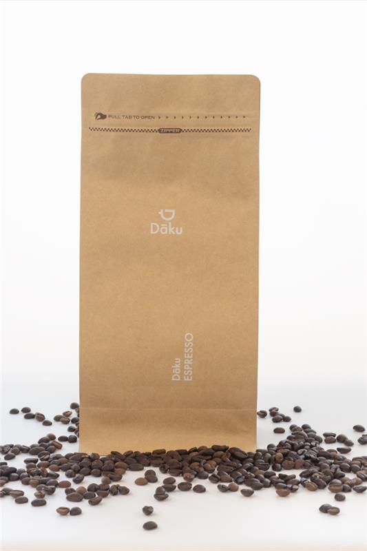 Dāku Hana Blend 1kg kraft coffee bag